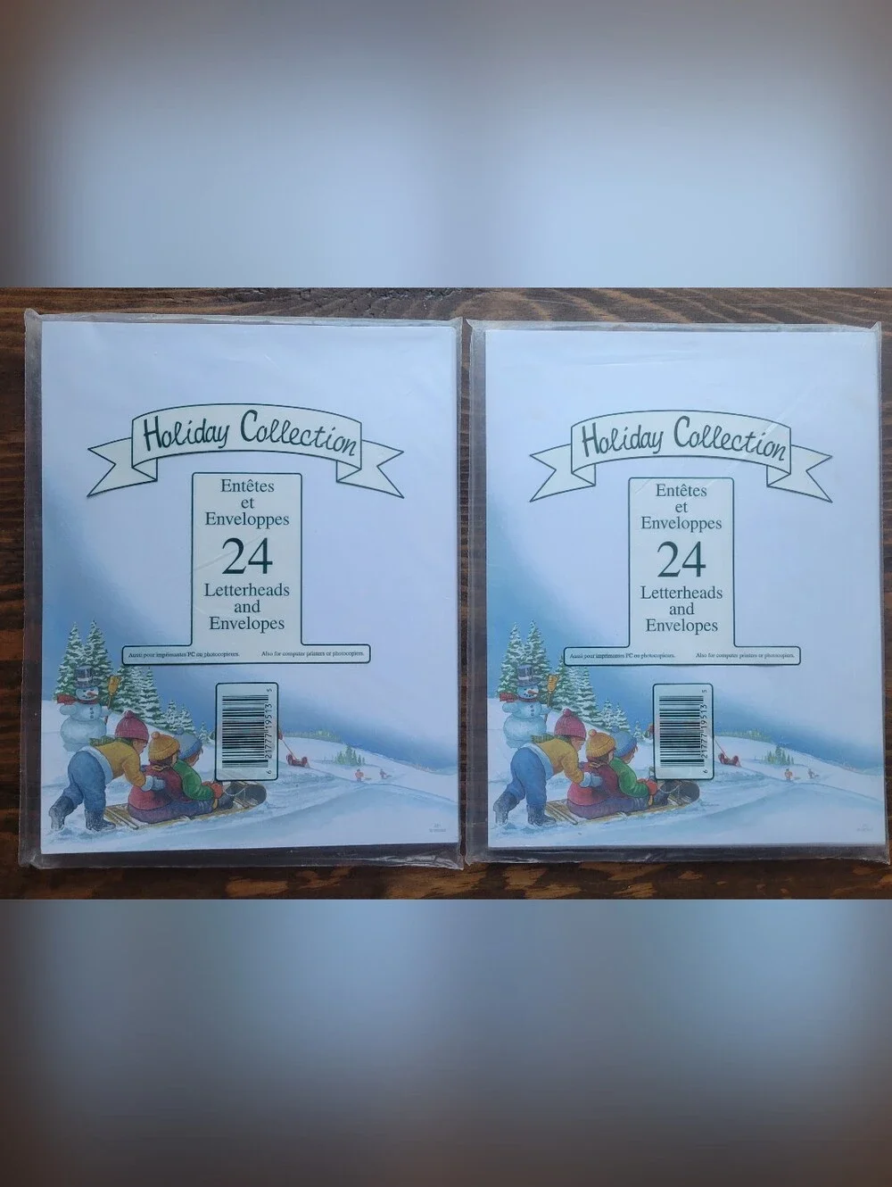 Unopened Holiday Collection 24 Letterheads & Envelopes (Set Of 2)